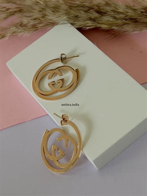 gucci hoops|Gucci hoops for sale.